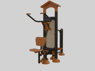 Playground Sport Equipment - 04 Low-poly 3D model