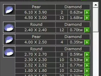 pear and round high earring jewelry  3D print model