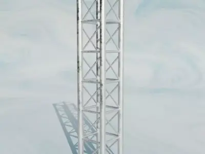 Steel Square Truss 3 Low-poly 3D model