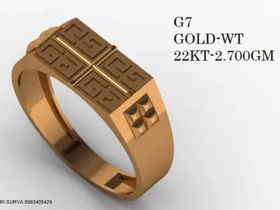 Turkish Plane Rings-96 Check Description 3D print model