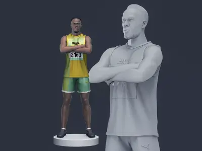  Usain Bolt 3D Printable  3D print model