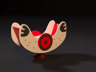 Barkas toy with eyes 3D model