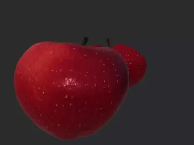 Apple 3D Model Low-poly 3D model