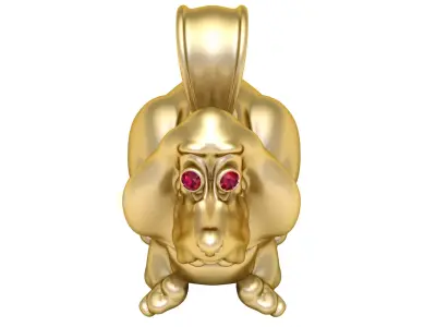 LUXURY FROG PENDANT  3D print model