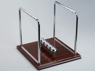 Newtons cradle 3D model