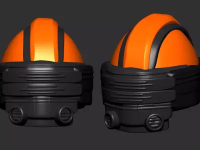 helmet high poly sculpt 3d printable  3D model 58