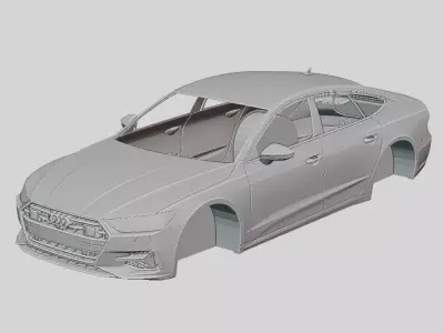 Audi A7 Sportback 2019 Printable Body 3D print model