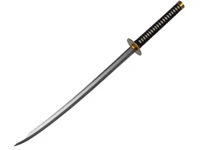Elegant Katana model pack Low-poly 3D model