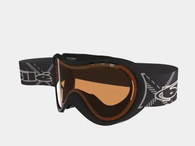 snow goggle  ski mask 3D model