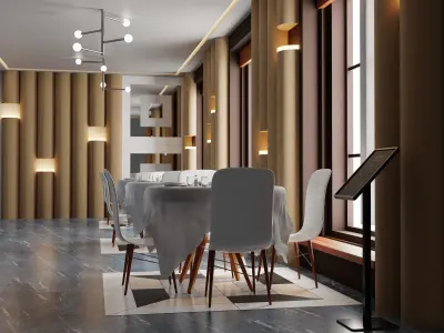 Restaurant Interior 3D model