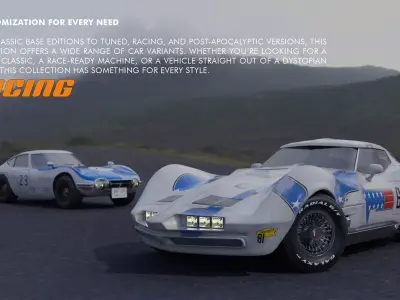 The Ultimate 90s Car Collection For Game And Animation Projects Low-poly 3D model