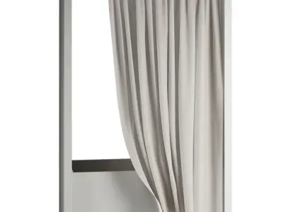 Bathroom Curtain 3 Set 3D model