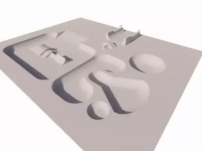 Skatepark-Skate Park PACK 3D model
