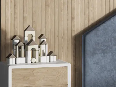 Kids wall panel 1 3D model