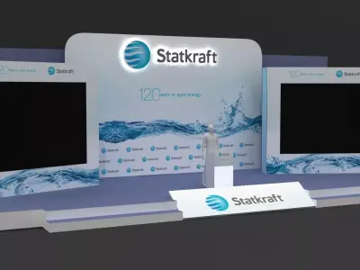 Stage Decor Design 023 Low-poly 3D model