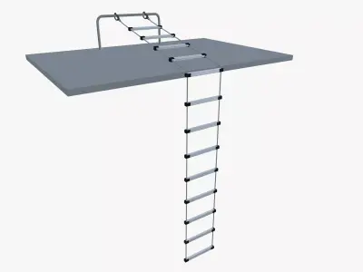 Rope Ladder Low-poly 3D model