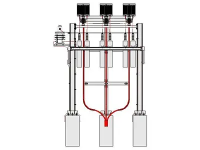 Capacitor Bank Low-poly 3D model