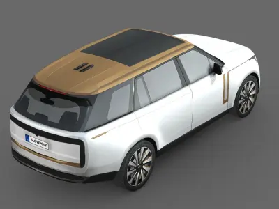 Land Rover Range Rover SV LWB Low-poly 3D model