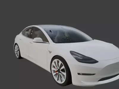 Tesla Model 3 3D model by crubennatan