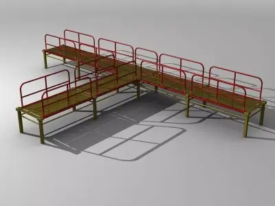 Steel Bridge 3D model