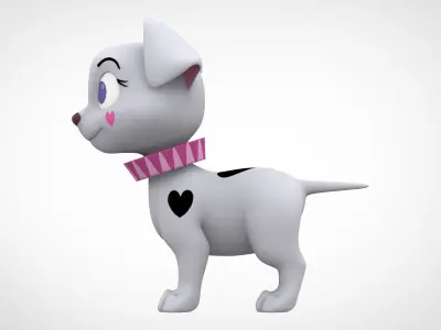 Rebecca  Low-poly 3D model