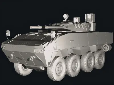Patria 6x6 armored personal vehicles 3D print model purchase