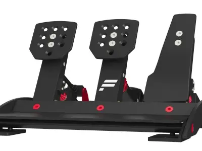 Fanatec Clubsport Pedals V3 3D model