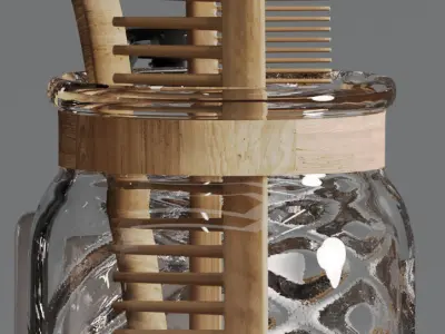 LADDER SHELF 3D model