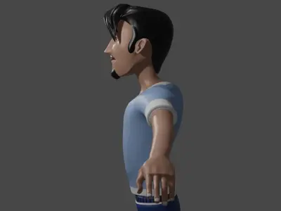 Human Stylized Rigged 3D model