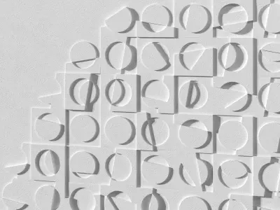 Toodesigns Perspective wall sculpture art 3D model