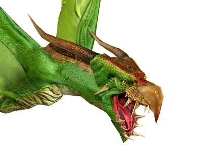 3Dfoin - Dragon Bat Low-poly 3D model