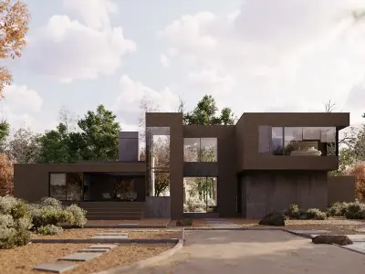 Corona - 3ds Max scene files - KETTLE HOLE HOUSE 3D model