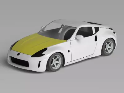 370Z Z34 Hood Exterior Surface Model - 3D Laser-Scanned 3D model