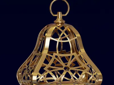 Ornate Moroccan lantern 3D model