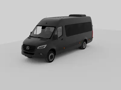 Mercedes Benz Sprinter 319 High Roof Long  Version 3D model