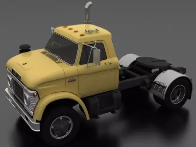 N-Series N-950-D Semi Truck 1966 Low-poly 3D model
