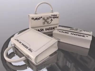 Woman Handbag Louis Vuitton Low-poly 3D model