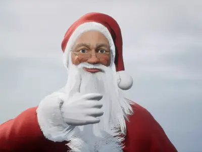 Santa Claus - UE4 Low-poly 3D model