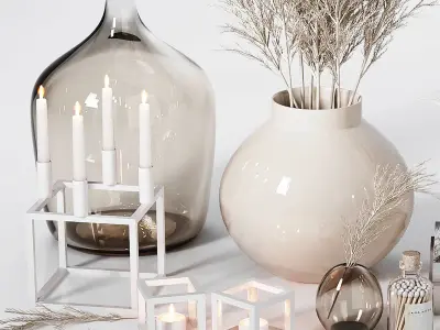 Neutral Decorative Set 04 3D model