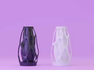 futuristic 3d printable flower vase-Customizable Home Decor 3D print model