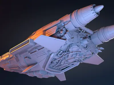 Futuristic Car 3D model