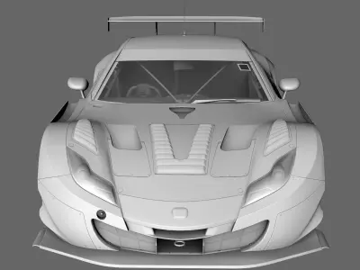 Honda HSV - 010 GT GT500 Super GT Low-poly 3D model