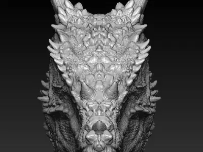 Dracorex head bust 3D model