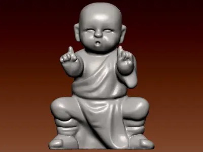  Monk statue - decor - accessories 3D print model