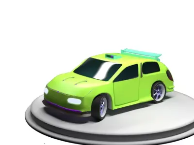 Car Medium Detail Render 3ds max  3D model