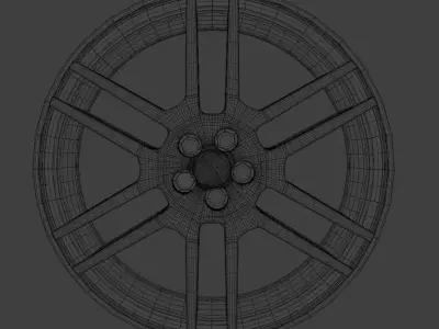 Mercedes W204 6 Spoon Rim 3D model