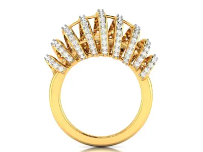 Women Ring 3dm STL OBJ FBX Render Details 3D print model