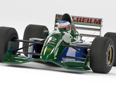 JORDAN 191 Formula-1 3D model