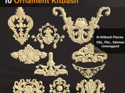 Ornament Kitbash  3D model