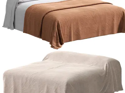 Bed Zara Home 3D model